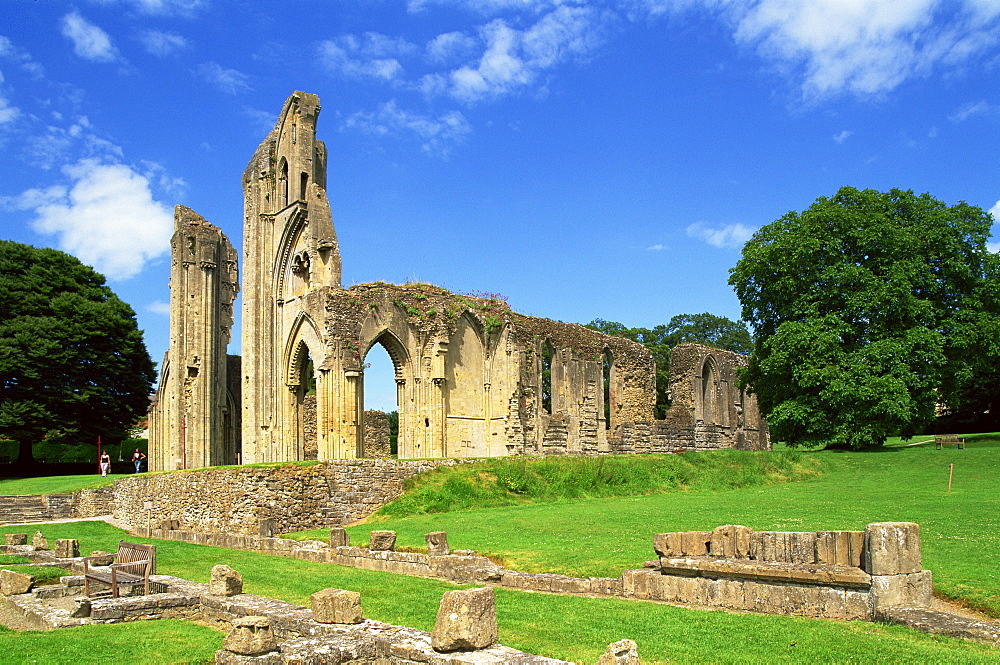 Glastonbury Abbey, Glastonbury, Somerset, England, United Kingdom, Europe