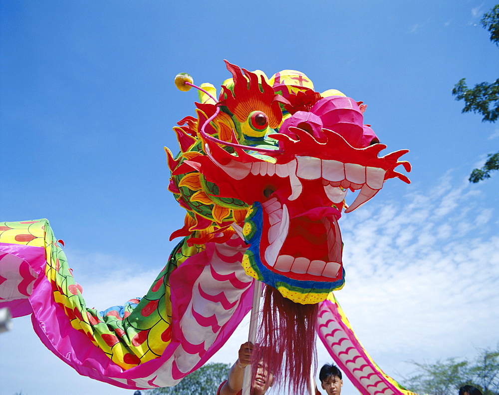 Dragon dance, Chinese New Year, Beijing, China, Asia