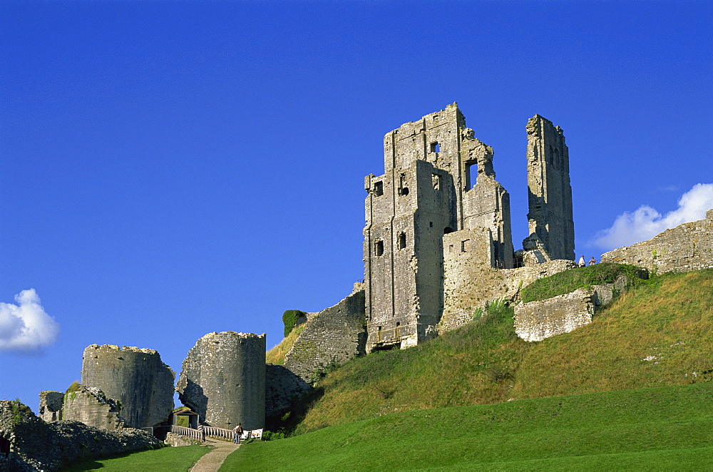 Corfe Castle, Corfe, Dorset, England, United Kingdom, Europe