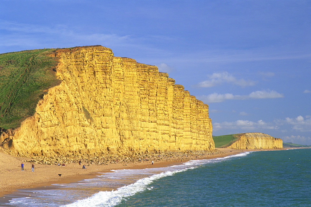 Cliffs at West Bay, Dorset, England, United Kingdom, Europe