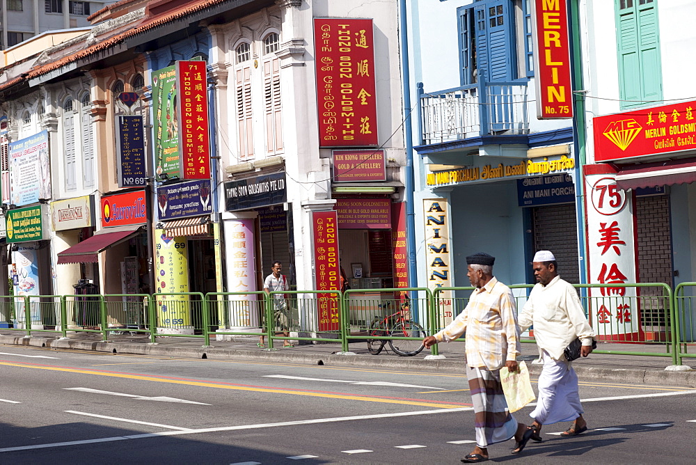 Street scene, Little India, Singapore, Southeast Asia, Asia