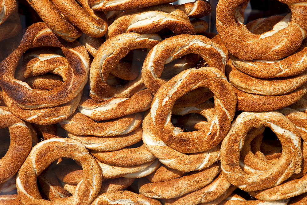 Turkish bread, Sultanahmet, Istanbul, Turkey, Europe