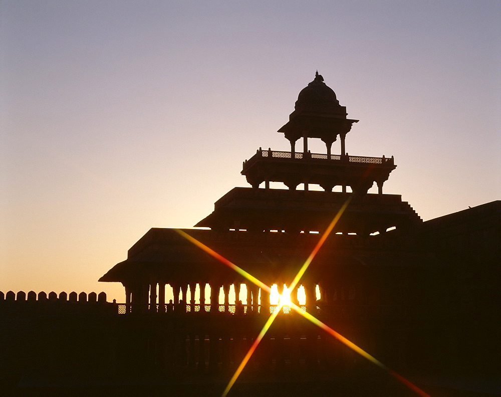 Sunrise at Fatehpur Sikri, UNESCO World Heritage Site, Uttar Pradesh, India, Asia