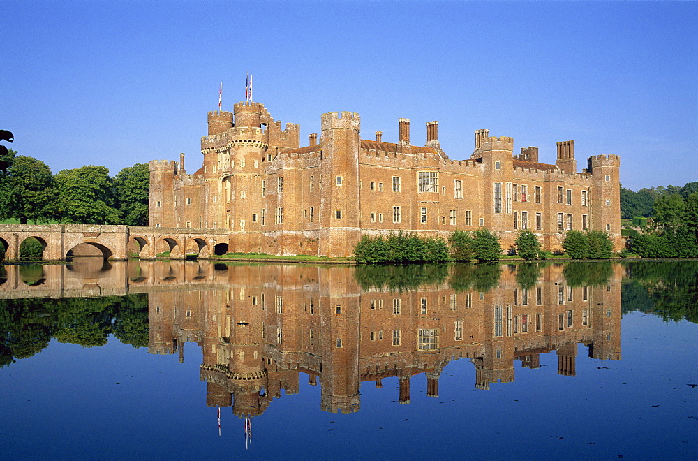 Herstmonceux Castle, East Sussex, England, United Kingdom, Europe