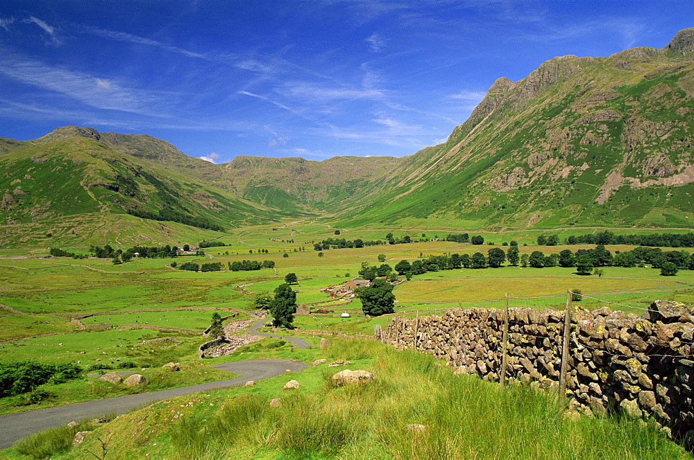 Great Langdale and the Cumbrian Mountains, Lake District National Park, Cumbria, England, United Kingdom, Europe