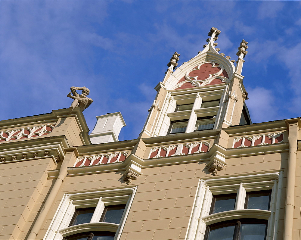 Art Deco facades, Riga, Latvia, Baltic States, Europe