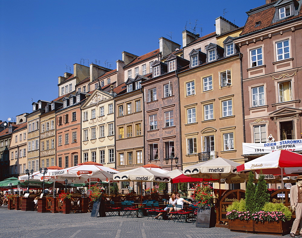 Old Town Square (Stare Miasto), Old Town, UNESCO World Heritage Site, Warsaw, Poland, Europe