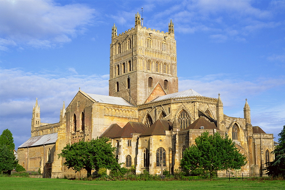 Tewkesbury Abbey, Tewkesbury, Gloucestershire, England, United Kingdom, Europe