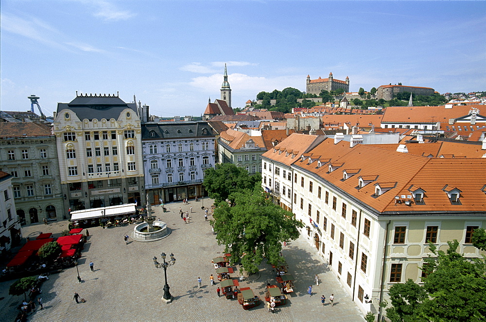 Old City Market Place (Hlavne namestie), Bratislava, Slovakia, Europe