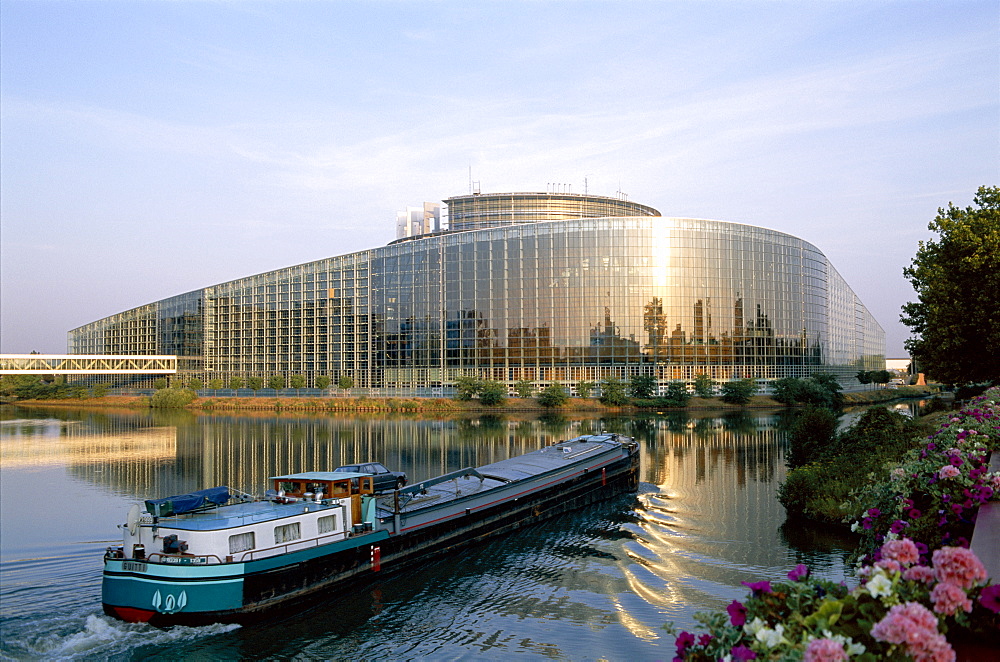 Palais de l'Europe, European Parliament Building, Strasbourg, Alsace, France, Europe