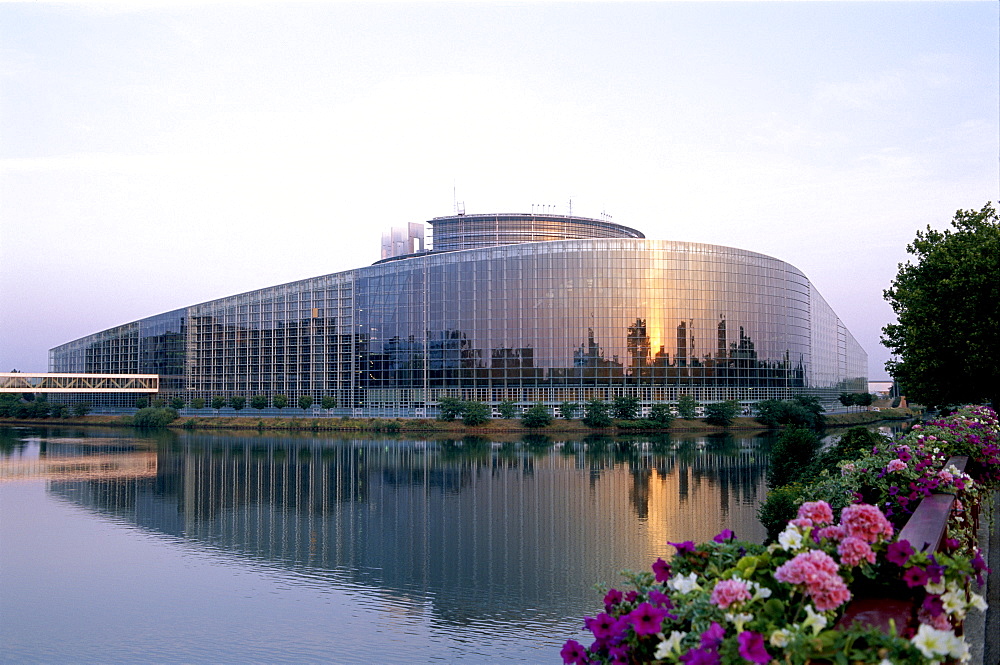 Palais de l'Europe, European Parliament Building, Strasbourg, Alsace, France, Europe