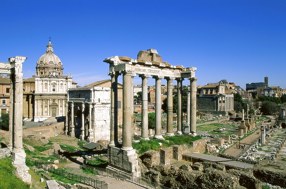 Roman ruins, Forum, Rome, Lazio, Italy, Europe