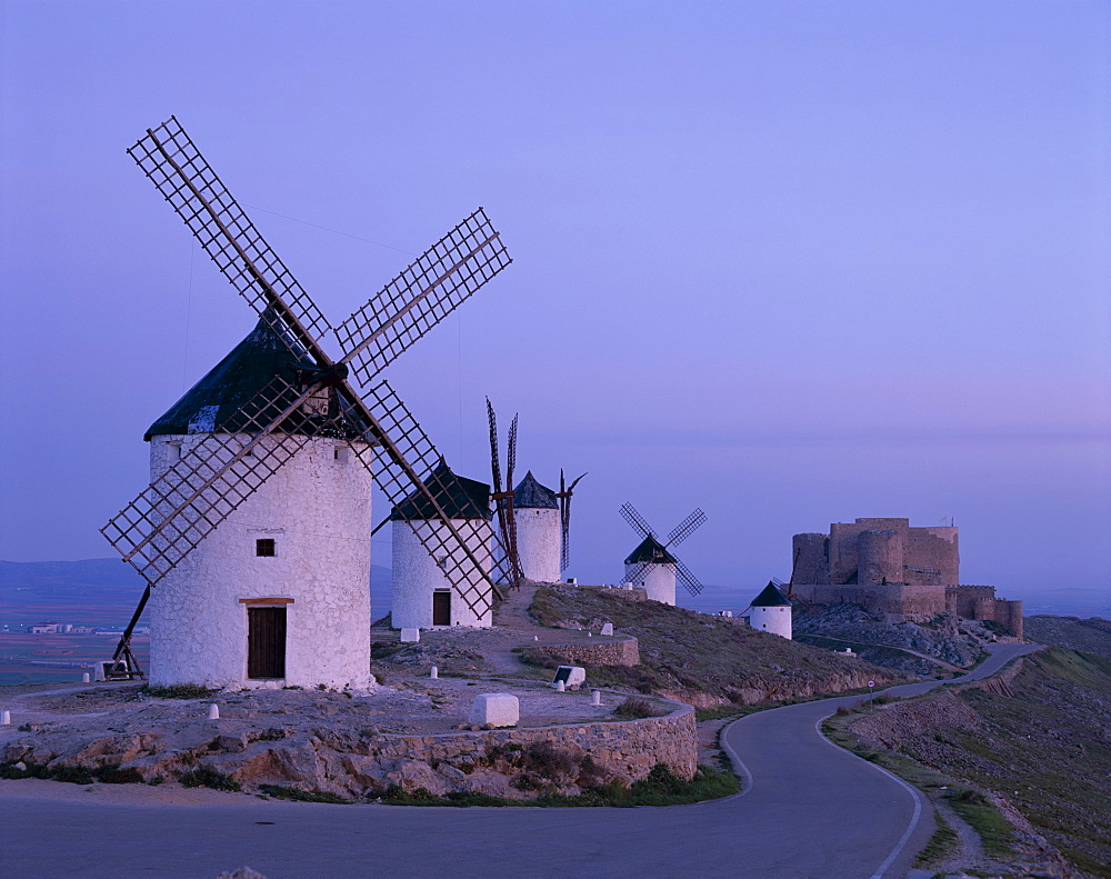 Windmills, Consuegra, La Mancha, Castilla-la Mancha, Spain, Europe