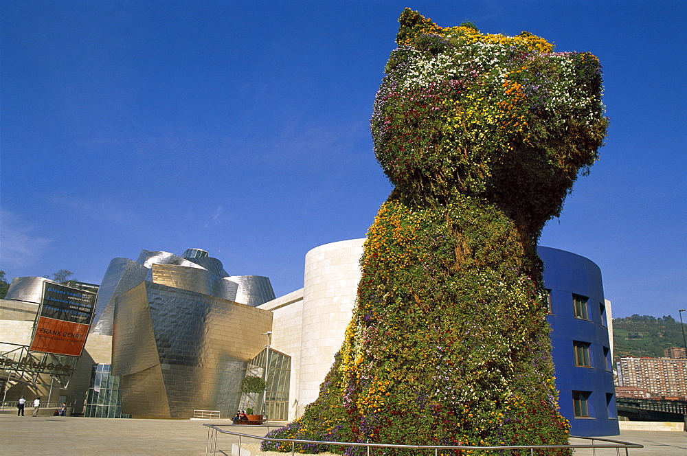 The Guggenheim Museum (Museo Guggenheim Bilbao), Bilbao, Basque Country, Spain, Europe