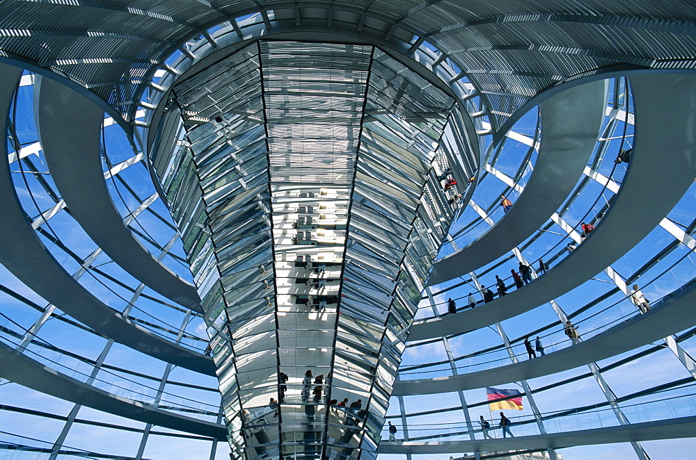 The Dome, Reichstag (Parliament Building), Berlin, Germany, Europe