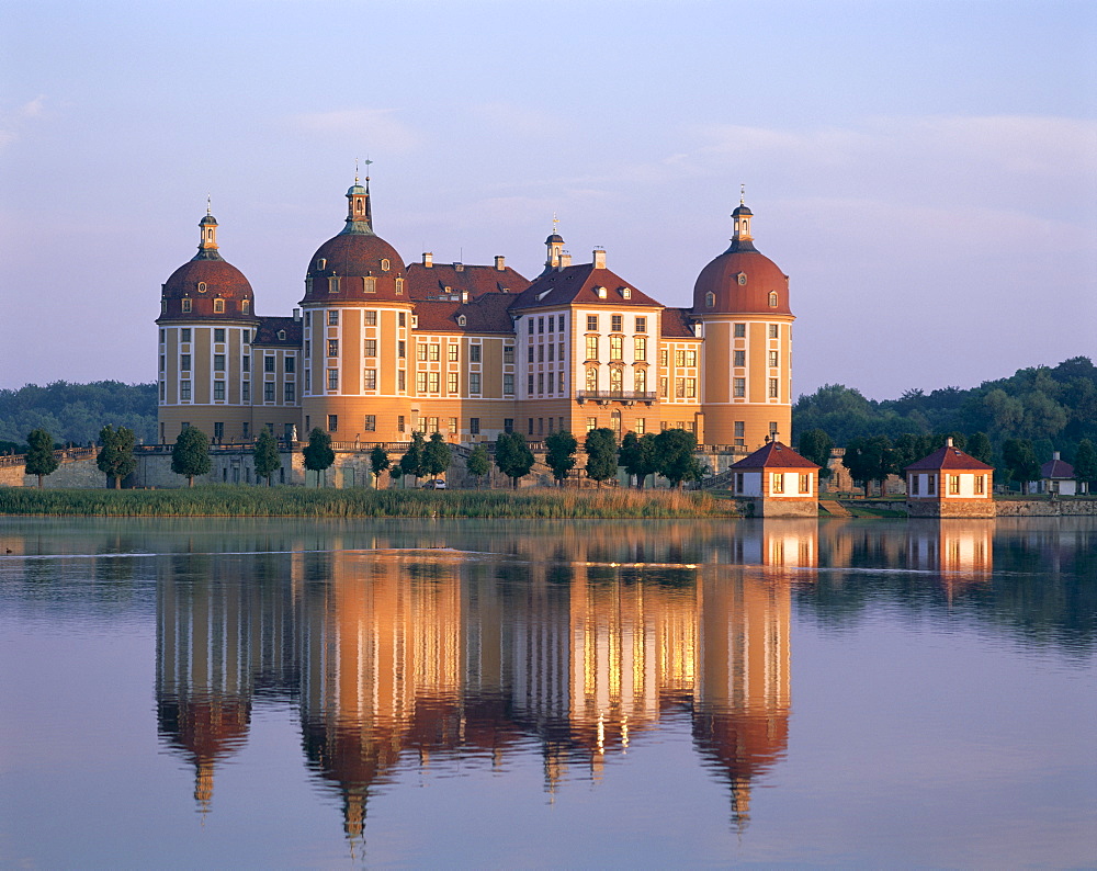 Moritzburg Castle (Schloss Moritzburg), Dresden, Saxony, Germany, Europe