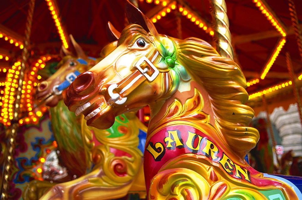 Carousel horse, England, United Kingdom, Europe