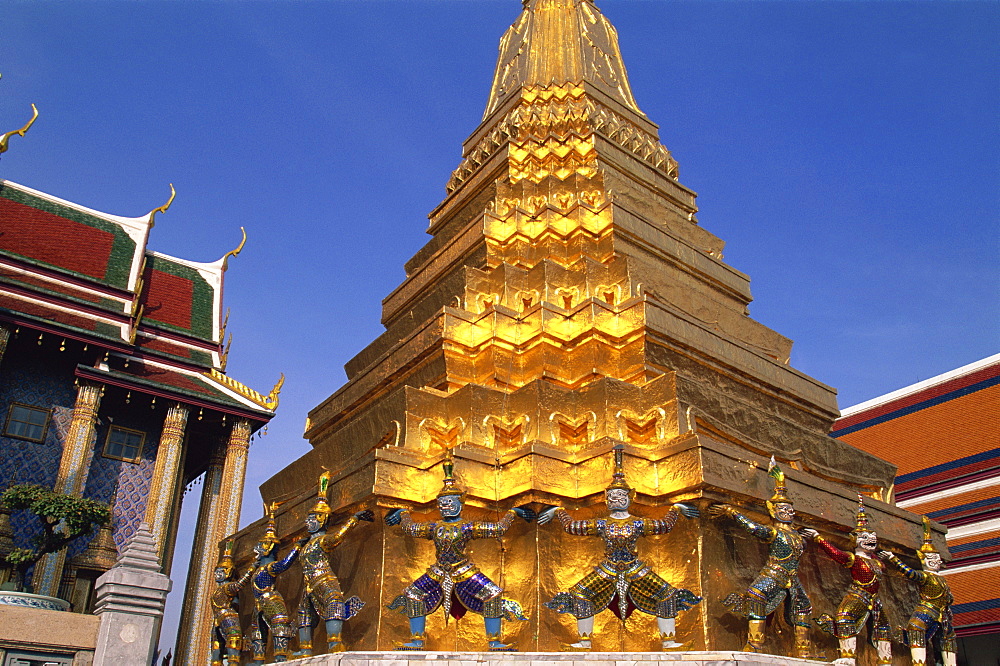 Wat Phra Kaew, Grand Palace, Bangkok, Thailand, Southeast Asia, Asia