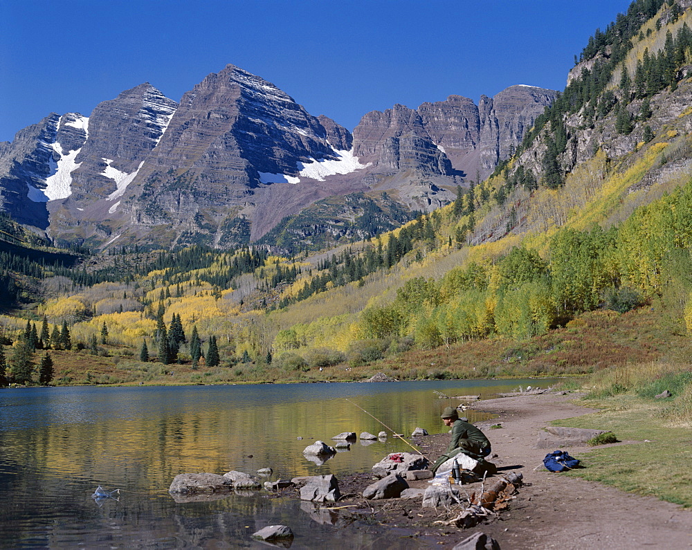 Maroon Bells, Aspen, Colorado, Rockies, United States of America, North America