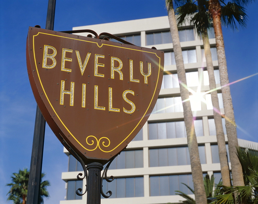 Beverly Hills sign, Los Angeles, California, United States of America, North America