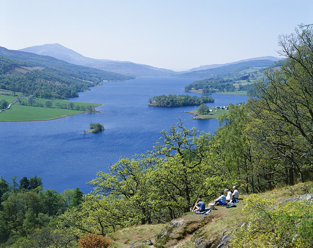 View from Queens View, Loch Tummel, Pitlochry, Tayside, Scotland, United Kingdom, Europe