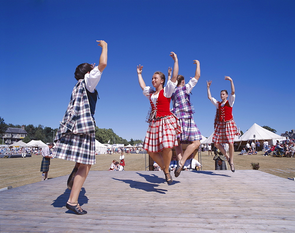 Highland dancing, Highland Games, Highlands, Scotland, United Kingdom, Europe