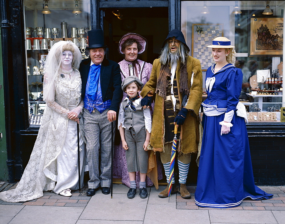 People dressed in costume, Dickens Festival, Rochester, Kent, England, United Kingdom, Europe