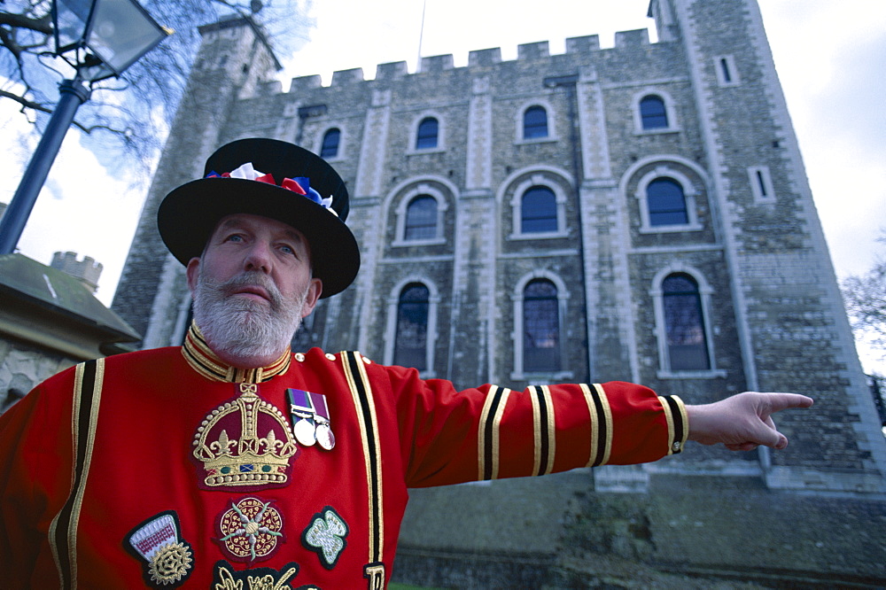 Beefeater at Tower of London, London, England, United Kingdom, Europe