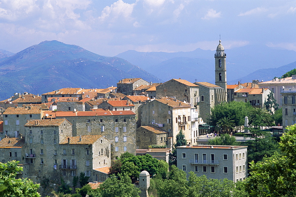 Hill village of Sartene, Corsica, France, Europe