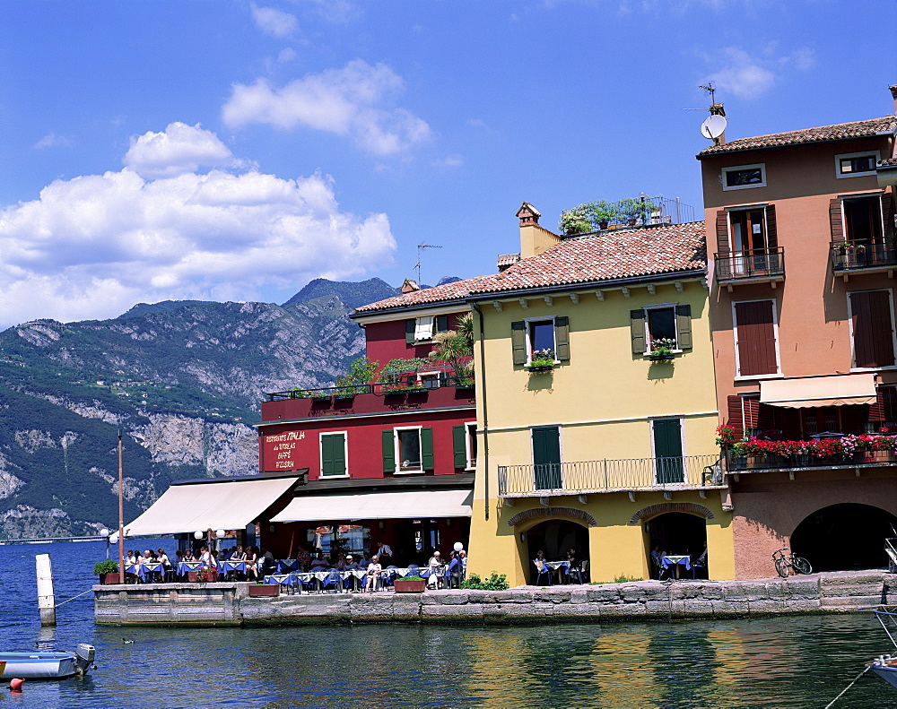 Malcesine Harbour, Lake Garda, Veneto, Italian Lakes, Italy, Europe