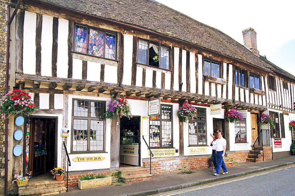 Timbered buildings, Lavenham, Suffolk, Constable Country, England, United Kingdom, Europe