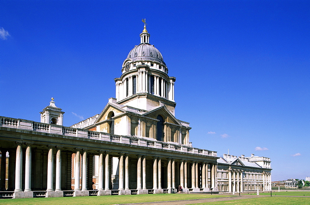 King William Court, Royal Naval College, UNESCO World Heritage Site, Greenwich, London, England, United Kingdom, Europe