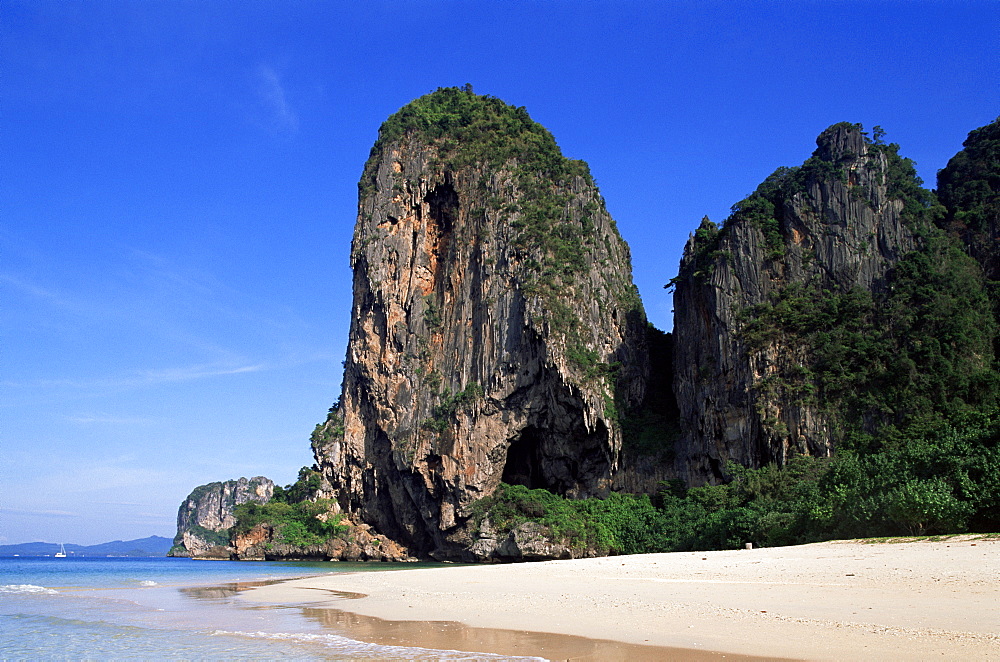 Phranang Cave Beach, Krabi, Phi Phi National Park, Thailand, Southeast Asia, Asia