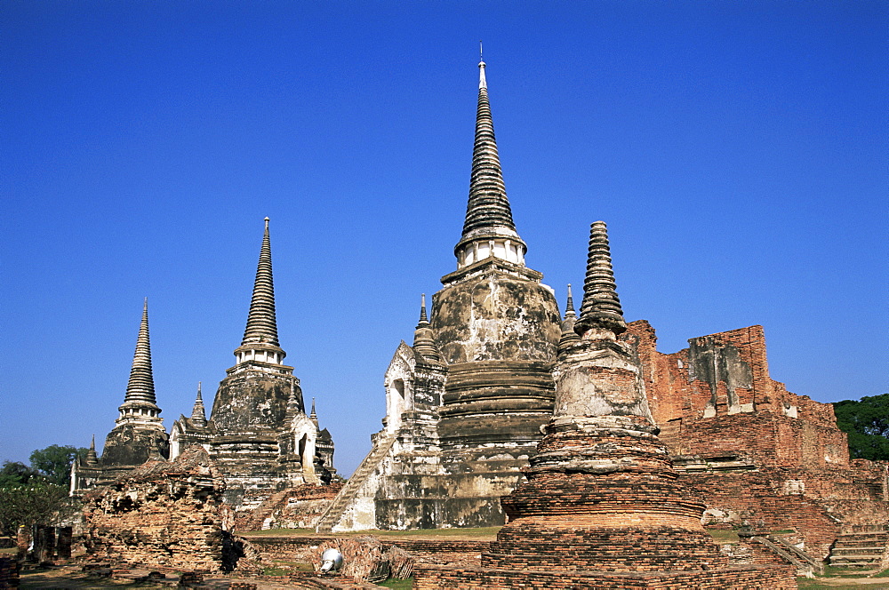 Wat Phra Si Sanphet, Ayutthaya Historical Park, Ayutthaya, Thailand, Southeast Asia, Asia