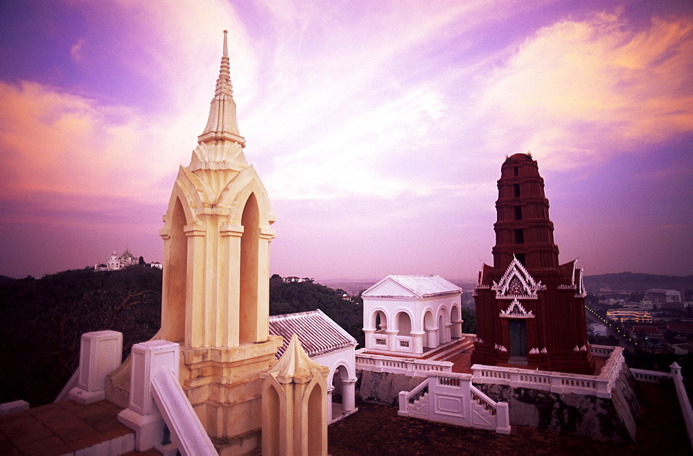 Moody view of Phra Nakhon Khiri Palace, Phetchaburi, Thailand, Southeast Asia, Asia