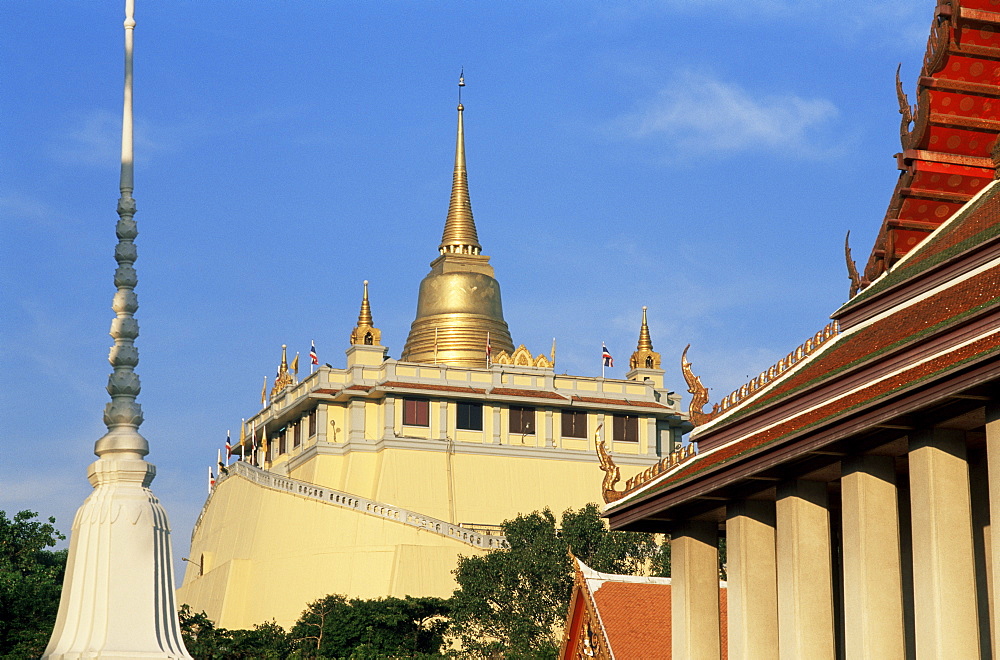 Wat Saket (The Golden Mount), Bangkok, Thailand, Southeast Asia, Asia