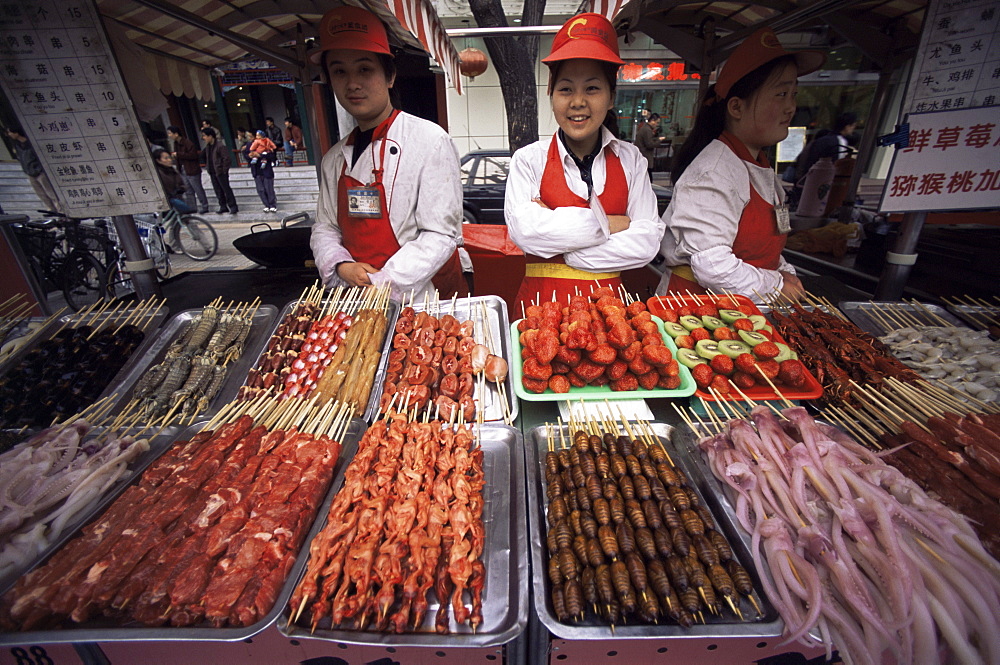 Donghuamen Night Food Market, Beijing, China, Asia