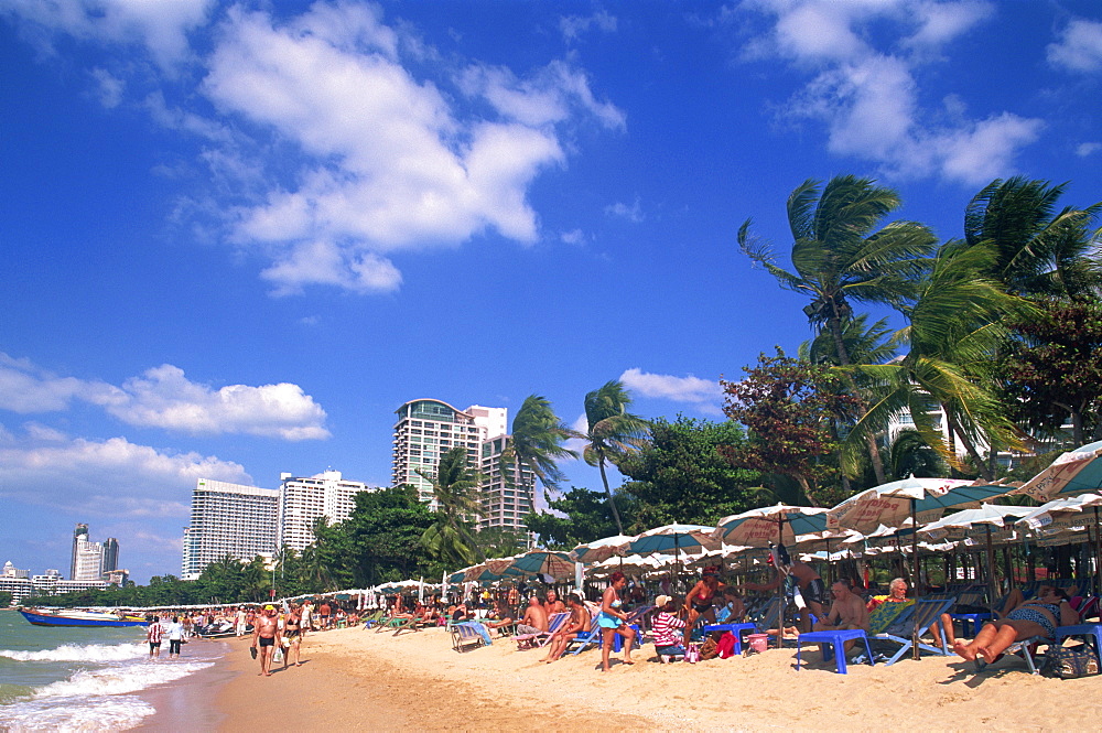 Pattaya Beach, Pattaya, Thailand, Southeast Asia, Asia