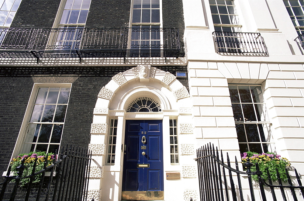 Typical Georgian architecture, Bedford Square, Bloomsbury, London, England, United Kingdom, Europe