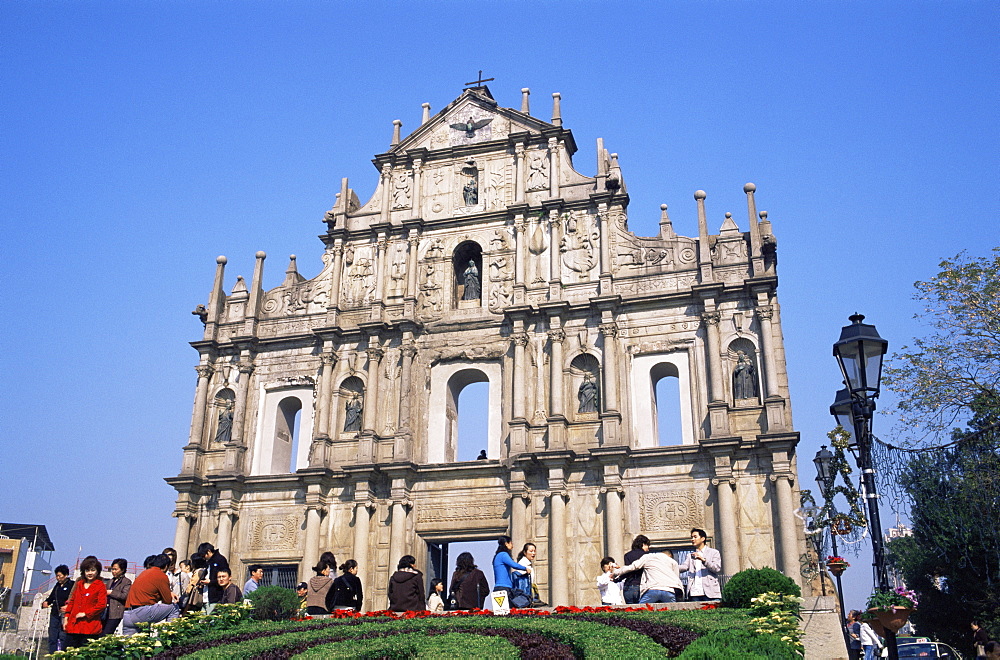 Ruins of St. Pauls Church, UNESCO World Heritage Site, Macau, China, Asia