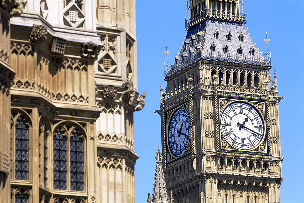 Big Ben, Westminster, UNESCO World Heritage Site, London, England, United Kingdom, Europe