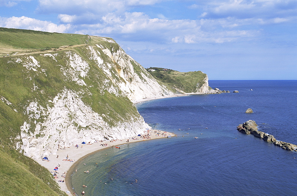 St. Oswalds Bay, Lulworth, Jurassic Coast, UNESCO World Heritage Site, Dorset, England, United Kingdom, Europe