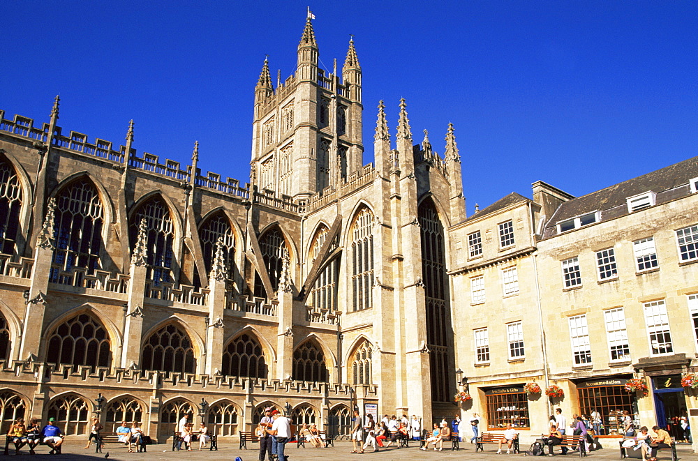 Bath Abbey, UNESCO World Heritage Site, Bath, Somerset, England, United Kingdom, Europe