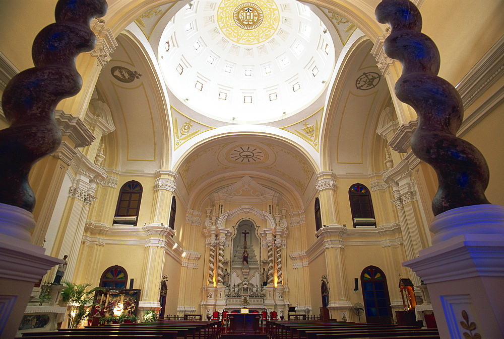 Interior of St. Joseph Church, Macau, China, Asia