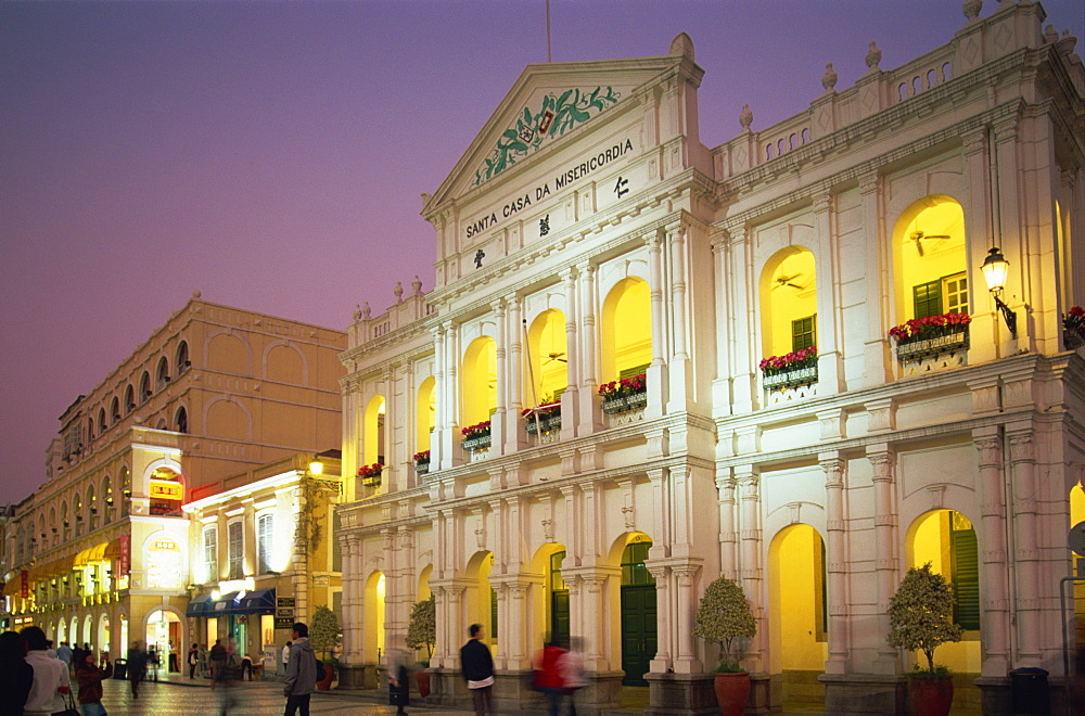 Santa Casa da Misericordia (Holy House of Mercy), Senado Square, Macau, China, Asia