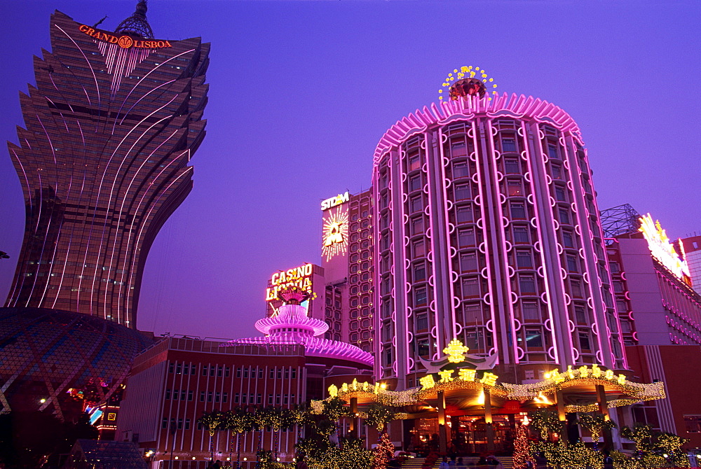 Grand Lisboa and Casino Lisboa Hotel and Casino, Macau, China, Asia