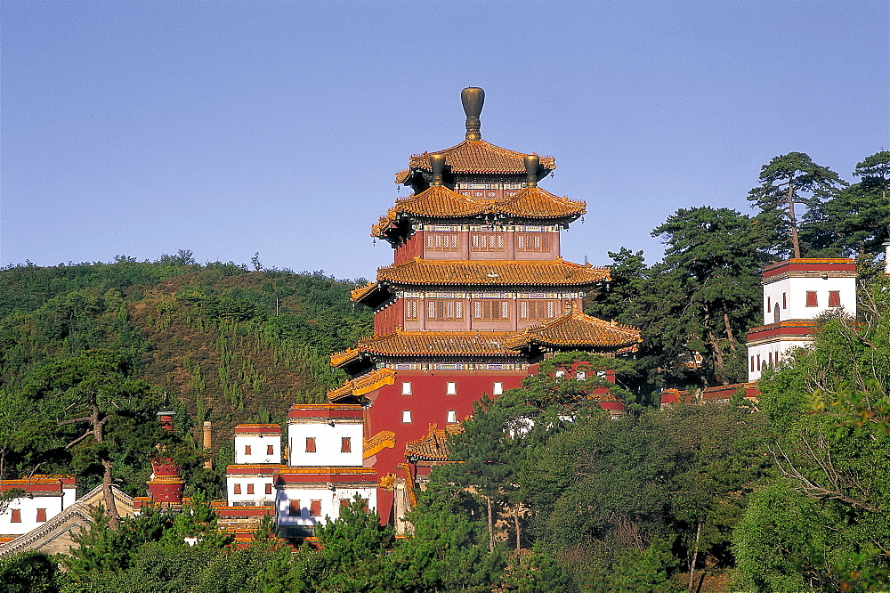 Temple of Universal Peace dating from 1755, Chengde, Hebei Province, China, Asia