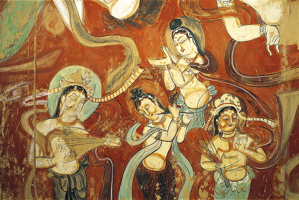 Mogao Caves, UNESCO World Heritage Site, Dunhuang, Gansu Province, China, Asia