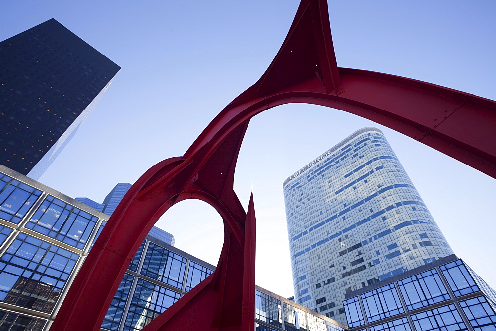 La Grand Stabile sculpture by Alexander Calder, La Defense, Paris, France, Europe