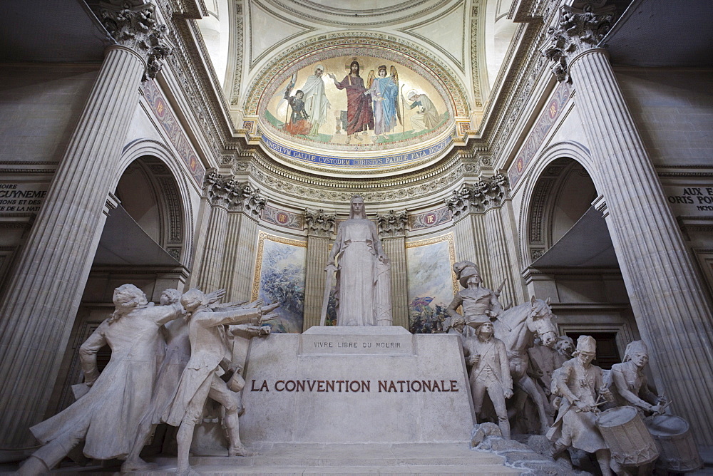 La Convention Nationale statue, The Pantheon, Paris, France, Europe